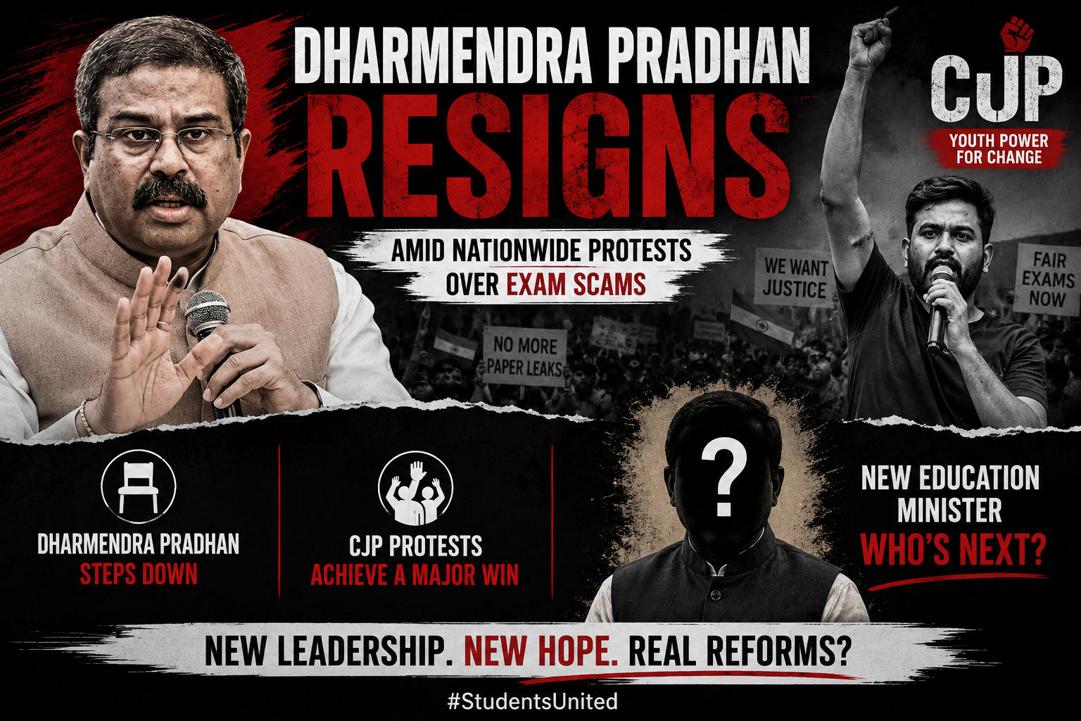 Big Education Shake-Up: Pradhan Resigns, Joshi Takes Charge
