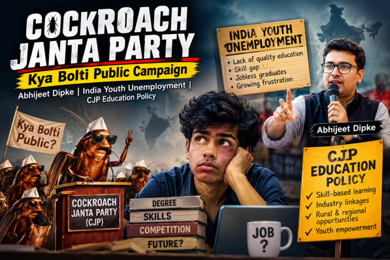 Cockroach Janta Party to Launch ‘Kya Bolti Public’ Campaign to Make Unemployment a Nationwide Issue